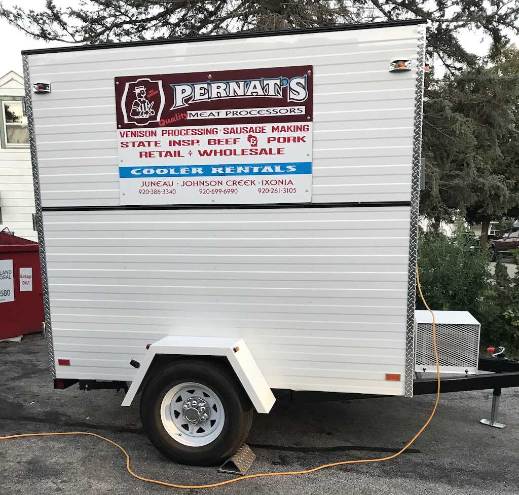 pernats ixonia johnson creek refrigerated mobile trailer Pernats Refrigerated trailer Watertown, WI